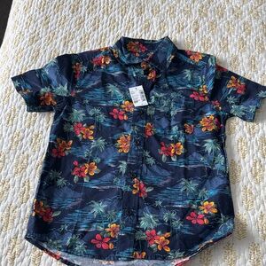 Children’s Place floral button up. Boys 7/8 NWT